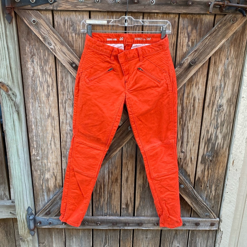 GAP Skinny Mini Moto Khakis